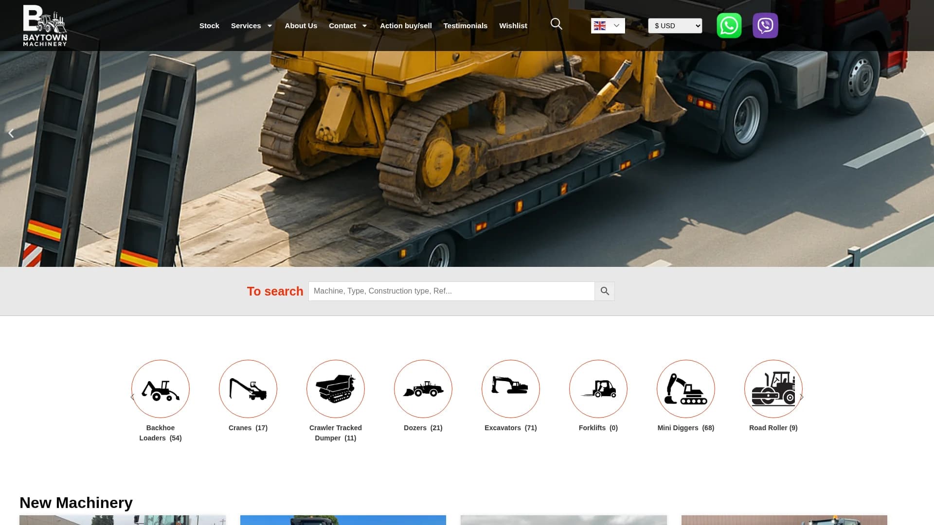 Baytown Machinery - B2B тежка техника